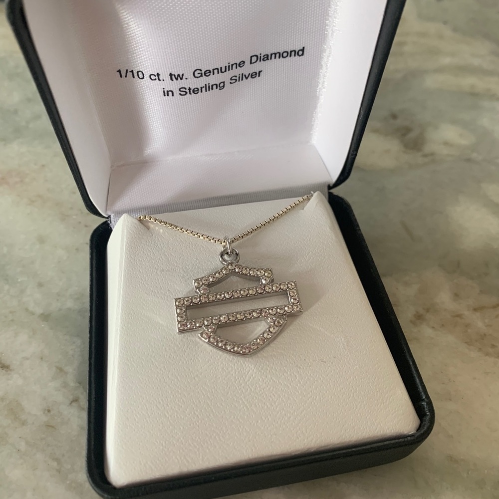 Harley Davidson sterling silver necklace
